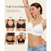 image:imagePopilush White Bras for Women Support Push Up Bralettes Full Coverage No Underwire Seamless Comfortable Everyday Bras