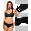 image:imagePopilush Wireless Bras for Women No Underwire Seamless Bralettes Everyday Comfort Tshirt Padded BraBlack
