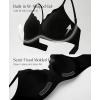 image:imagePopilush Wireless Bras for Women No Underwire Seamless Bralettes Everyday Comfort Tshirt Padded BraBlack