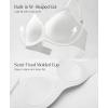 image:imagePopilush Wireless Bras for Women No Underwire Seamless Bralettes Everyday Comfort Tshirt Padded BraWhite