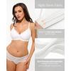 image:imagePopilush Wireless Bras for Women No Underwire Seamless Bralettes Everyday Comfort Tshirt Padded BraWhite