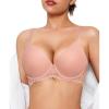 image:imagePopilush Minimizer Bras for Women Full Coverage Push Up Lace Bra Supportive with Underwire for Everyday WearPink