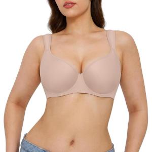 image:imagePopilush Minimizer Bras for Women Full Coverage Plus Size Unlined Underwire T Shirt Seamless Bra for Large BreastsSkin