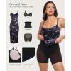 image:imagePopilush Shapewear Corset Dress Womens Satin Ruched Midi Dress Cocktail Date Night Classy Dresses with Lace Trim BraFloral