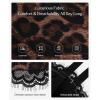 image:imagePopilush Corset Tops for Women  Shapewear Lace Top Detachable Strap Bustier with Buckle Summer SplashLeopard