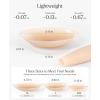 image:imagePopilush Nipple Covers for Women  Sticky Bra  Reusable Silicone Nipple Pasties Waterproof with Travel Case Crme Large Fits DDH Cups