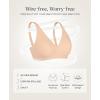 image:imagePopilush Wireless Bras Women Seamless No Underwire Push Up Bra Supportive Deep V Bralette Everyday Comfortable TShirt BraSkinBeige