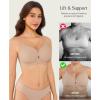 image:imagePopilush Wireless Bras for Women  Push Up Full Coverage Seamless Supportive Bra No Underwire Mesh Crossover TShirt BraletteNude