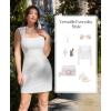 image:imagePopilush Work Dresses for Women Shapewear Built in Bra Dress Mini Sleeveless Summer Business Casual Outfits Formal DressBlue