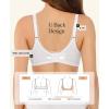image:imagePopilush Lace Wireless Bras with Support and Lift  Push Up Bra for Women No Underwire Comfy Deep V Bralettes Fits BD CupsWhite