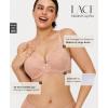 image:imagePopilush Minimizer Bras for Women Full Coverage Lace Push Up Plus Size Underwire Bra with SupportNude