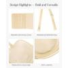 image:imagePopilush Strapless Push Up Minimizer Bras for Women Bandeau Support Unlined Bra Underwire Everyday Bras Tube TopBright Ube