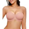 image:imagePopilush Strapless Push Up Minimizer Bras for Women Bandeau Support Unlined Bra Underwire Everyday Bras Tube TopPumpkin