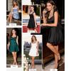 image:imagePopilush A Line Graduation Dress Summer Cocktail Party Mini Dresses for Women Elegant Sweetheart Neck Shapewear DressBlack With Polka Dots