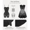 image:imagePopilush A Line Graduation Dress Summer Cocktail Party Mini Dresses for Women Elegant Sweetheart Neck Shapewear DressBlack With Polka Dots