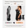 image:imagePopilush A Line Graduation Dress Summer Cocktail Party Mini Dresses for Women Elegant Sweetheart Neck Shapewear DressBlack With Polka Dots