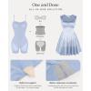 image:imagePopilush A Line Graduation Dress Summer Cocktail Party Mini Dresses for Women Elegant Sweetheart Neck Shapewear DressSky Blue