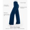 image:imagePopilush Dress Pants for Women Tummy Control 2 in 1 Work Slack High Waisted Wide Leg with Pockets Business CasualBlue