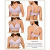 image:imagePopilush Jelly Bras Wireless Comfort Bralettes Deep V Neck Comfortable Bra No Wire Supportive Everyday Bra BreathablePurple