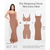 image:imagePopilush Bodycon Dresses for Women Shapewear Tummy Control Maxi Dress Built in Bra Spaghetti Strap Formal Party SummerBrown