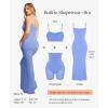 image:imagePopilush Bodycon Dresses for Women Shapewear Tummy Control Maxi Dress Built in Bra Spaghetti Strap Formal Party SummerLight Blue