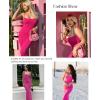 image:imagePopilush Bodycon Dresses for Women Shapewear Tummy Control Maxi Dress Built in Bra Spaghetti Strap Formal Party SummerPink