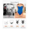 image:imagePopilush Corset Bodysuit for Women Tummy Control Shapewear Bodysuits Cowl Neck Going Out Tops Concert OutfitsBlue