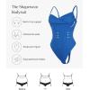 image:imagePopilush Corset Bodysuit for Women Tummy Control Shapewear Bodysuits Cowl Neck Going Out Tops Concert OutfitsBlue