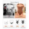 image:imagePopilush Corset Bodysuit for Women Tummy Control Shapewear Bodysuits Cowl Neck Going Out Tops Concert OutfitsBrown