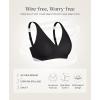 image:imageJelly Wireless Bras for Women No Underwire Seamless Push Up Bra with Support and Lift Comfy Bralettes Jelly Deep V Comfortable Tshirt Bra Black