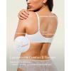 image:imagePopilush Balconette Bras for Women  Unlined Underwire No Padding Comfy Demi Plunge Bra for Everyday WearWhite