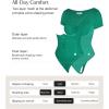 image:imagePopilush Body Suits for Womens Tummy Control Shapewear Bodysuit V Neck Casual Short Sleeve ThongGreen