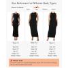 image:imagePopilush Builtin Bra Shapewear Maxi Long Dresses for Women Bodycon Sleeveless Modal Casual Formal Tummy Control DressLight Purple