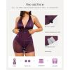 image:imagePopilush Halter Dresses for Women Backless Shapewear Mini Dress Deep V Neck Bow Tie ALine Club Party DressPurple