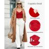 image:imagePopilush Shapewear Bodysuits for Women Tummy Control Short Sleeve Corset V Neck Bodysuit Concert OutfitsRed