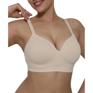 image:imagePopilush Womens Seamless Wireless Bra Push Up No Underwire