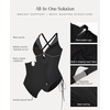 image:imagePopilush Bathing Suit for Women Tummy Control Shapewear Swimsuit Mesh One Piece Slimming Swimsuit with Builtin BraBlack