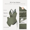 image:imagePopilush Bathing Suit for Women Tummy Control Shapewear Swimsuit Mesh One Piece Slimming Swimsuit with Builtin BraGreen