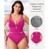 image:imagePopilush Bathing Suit for Women Tummy Control Shapewear Swimsuit Mesh One Piece Slimming Swimsuit with Builtin BraPurple