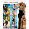 image:imagePopilush Bathing Suit for Women Tummy Control Shapewear Swimsuit Mesh One Piece Slimming Swimsuit with Builtin BraRed