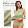 image:imagePopilush Builtin Bra Tank Tops for Women Sleeveless Round Neck Casual Top Summer Ribbed Fitted Workout TanksLight Green