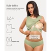 image:imagePopilush Builtin Bra Tank Tops for Women Sleeveless Round Neck Casual Top Summer Ribbed Fitted Workout TanksLight Green
