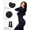 image:imagePopilush Long Sleeve Jumpsuits for Women Square Neck Wide Leg Jumpsuit Built in BraBlack