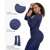 image:imagePopilush Long Sleeve Jumpsuits for Women Square Neck Wide Leg Jumpsuit Built in BraBlue