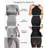 image:imagePopilush Maxi Dresses For Women With Shapewear Sleeveless Backless Ribbed Casual Dress Built In Bra Black