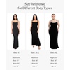 image:imagePopilush Maxi Dresses For Women With Shapewear Sleeveless Backless Ribbed Casual Dress Built In Bra Black