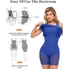 image:imagePopilush Mini Dresses for Women UNeck Shapewear Tummy Control Bodycon Ruched Dress Party Club Date Night Going OutBlue
