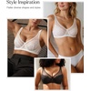 image:imagePopilush Minimizer Bras for Women Lace Underwire Bra with Side Support Unlined Full Coverage for Large Bust White 34G