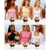image:imagePopilush Strapless Bras for Women Push Up Bra Non Slip Wireless Supportive Padded Bras Seamless Comfortable Tube BraBlack