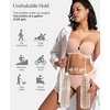 image:imagePopilush Strapless Bras for Women Push Up Bra Non Slip Wireless Supportive Padded Bras Seamless Comfortable Tube BraNude